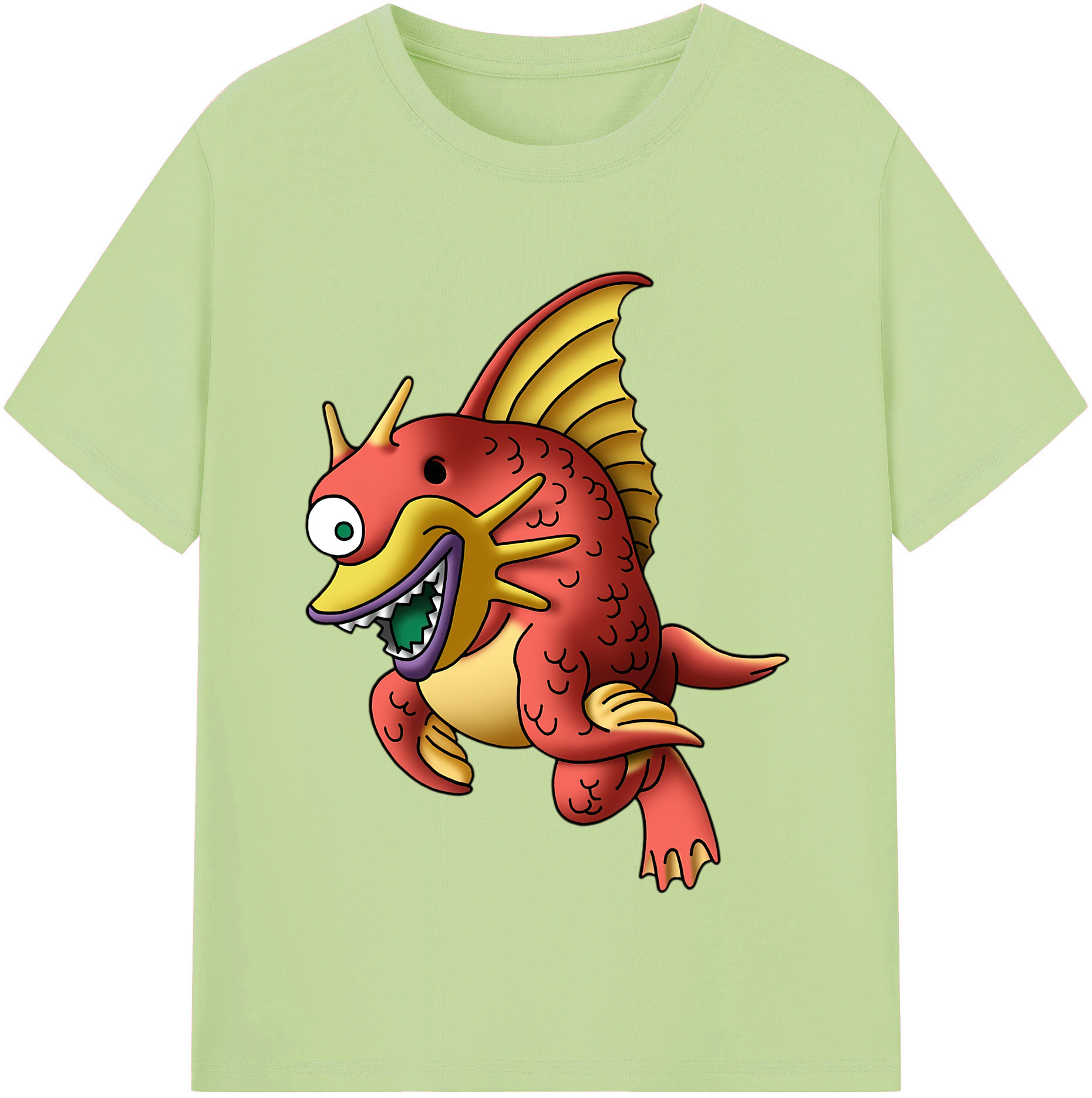 （画像用） ドラゴンクエスト Doragon Kuesuto Dragon Quest 綿100％半袖Tシャツ（フロントプリント）